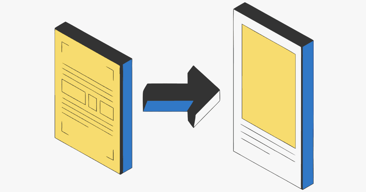 Flat vector illustration comparing a sharp and a blurry image inside a LinkedIn PDF carousel slide, with pixel dimension marks.
